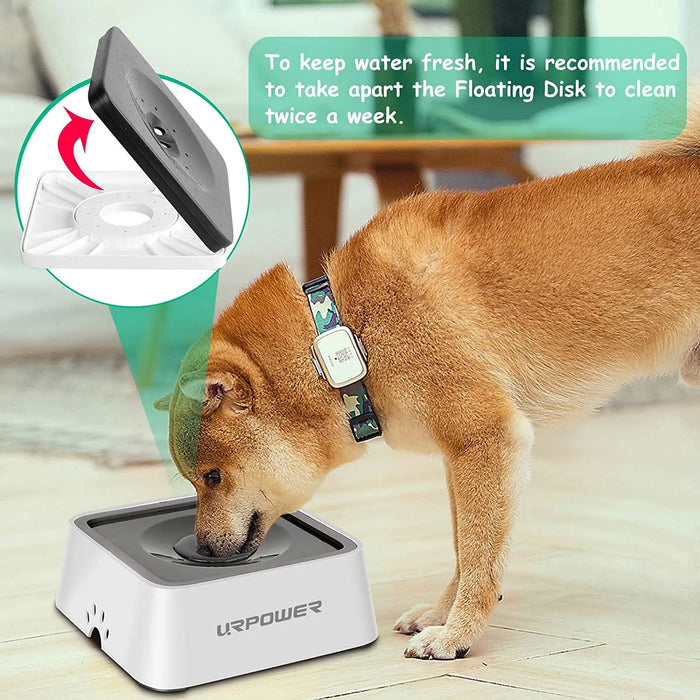 No-Spill Dog Water Bowl 2.5L